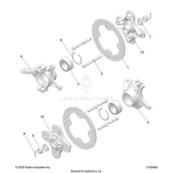 Suspension: Rear Carrier And Hub - 2026 Polaris Rzr Xp 4 1000 Sport 1