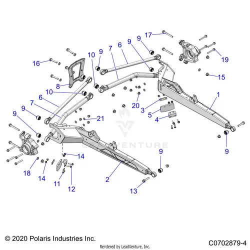 Suspension: Rear Control Arms (2) - 2022 Polaris Rzr Pro Xp 4 Ultimate 1