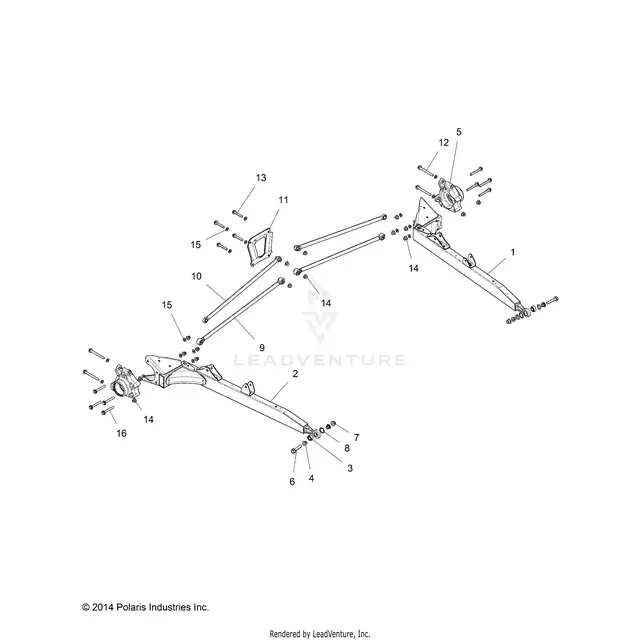 Suspension: Rear Control Arms - 2015 Polaris Rzr Xp 4 1000 1