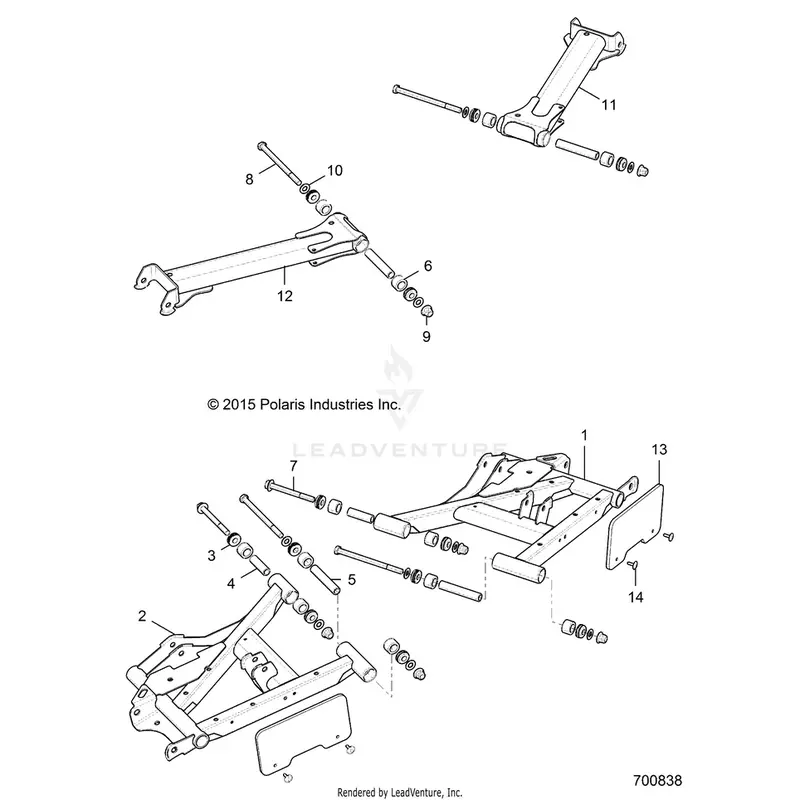 Suspension: Rear Control Arms - 2016 Polaris General 1000 Eps 1