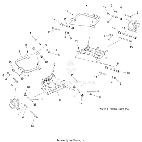 Suspension: Rear Control Arms - 2016 Polaris Rzr 570 1