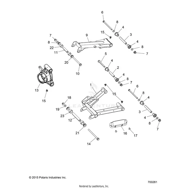 Suspension: Rear Control Arms - 2016 Polaris Rzr 900/900 Eps 1
