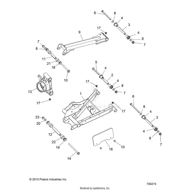 Suspension: Rear Control Arms - 2016 Polaris Rzr S 1000 Eps 1