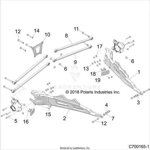 Suspension: Rear Control Arms - 2018 Polaris Rzr Xp Turbo S 1