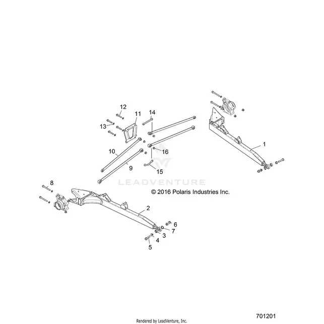 Suspension: Rear Control Arms - 2020 Polaris Rzr Xp 1000 1