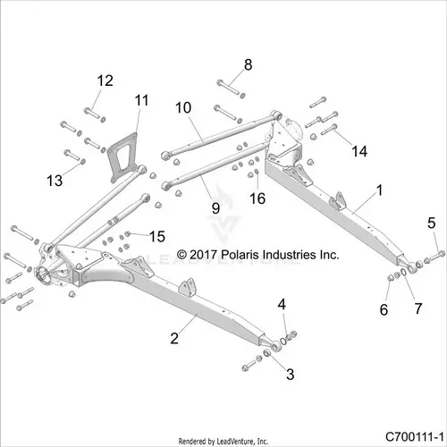Suspension: Rear Control Arms - 2021 Polaris Rzr Rs1 Eps 1
