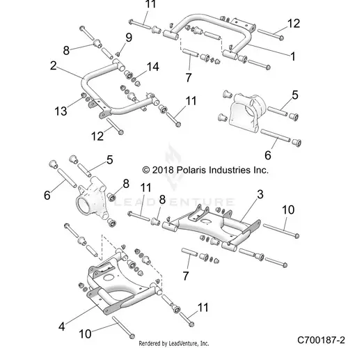Suspension: Rear Control Arms - 2021 Polaris Rzr Trail 1