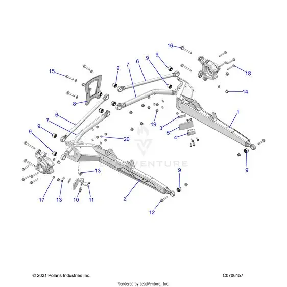 Suspension: Rear Control Arms - 2022 Polaris Rzr Pro Xp 4 Sport Evap 1