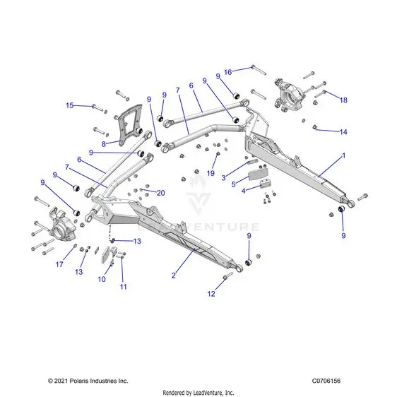 Suspension: Rear Control Arms - 2022 Polaris Rzr Pro Xp Sport Evap 1