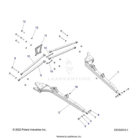 Suspension: Rear Control Arms - 2022 Polaris Rzr Xp 4 1000 Premium 1
