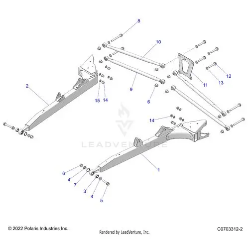 Suspension: Rear Control Arms - 2023 Polaris Rzr Xp 1000 Sport 1