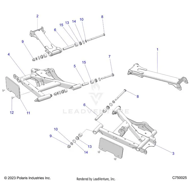 Suspension: Rear Control Arms - 2024 Polaris General 1000 Sport 1