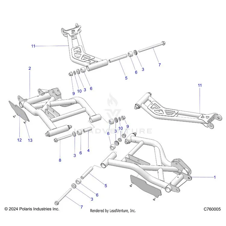 Suspension: Rear Control Arms - 2025 Polaris General Xp 1000 Sport 1