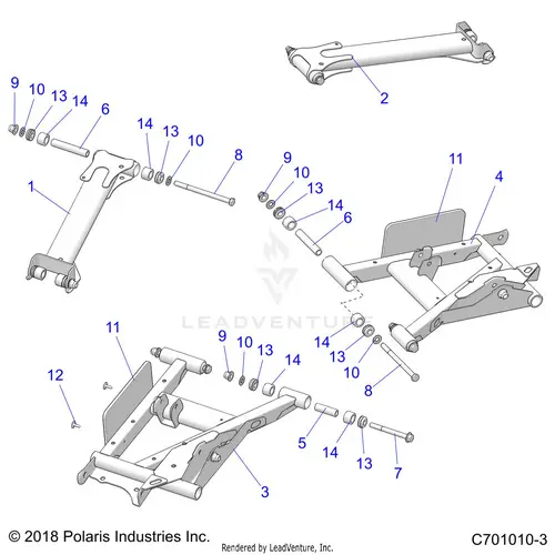 Suspension: Rear Control Arms - 2025 Polaris Rzr Trail S 1000 Ultimate 1
