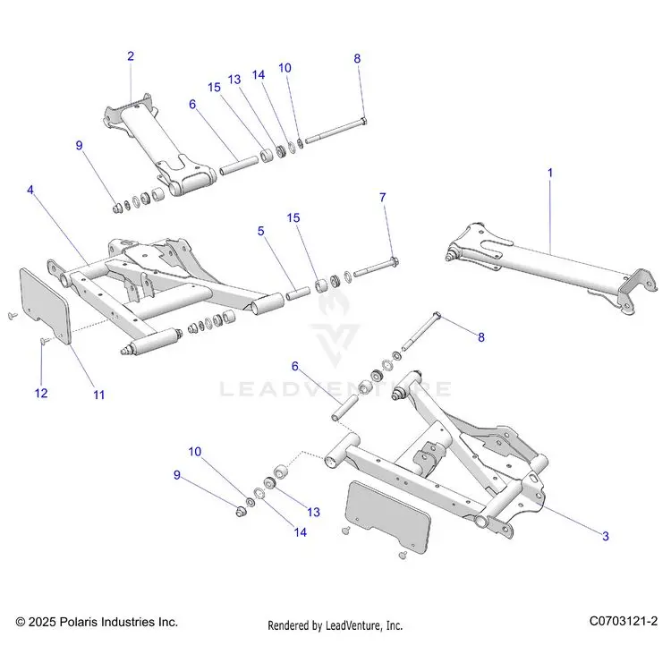 Suspension: Rear Control Arms - 2026 Polaris General 1000 Sport 1