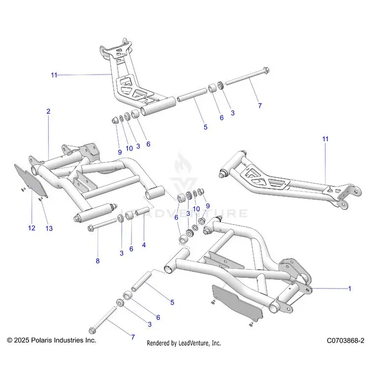 Suspension: Rear Control Arms - 2026 Polaris General Xp 1000 Premium 1