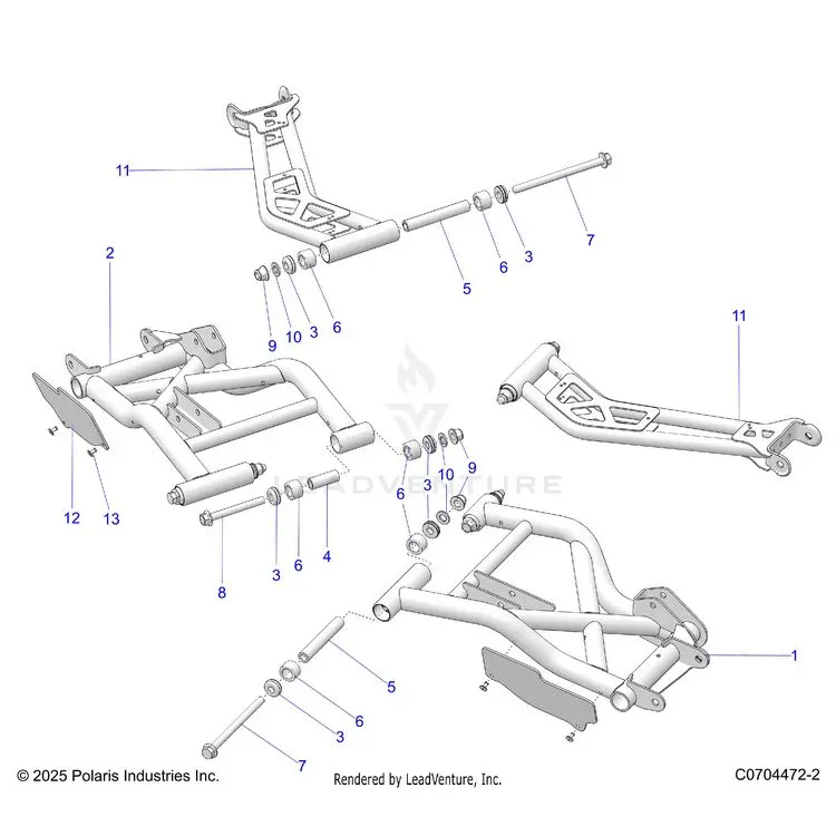 Suspension: Rear Control Arms - 2026 Polaris General Xp 4 1000 Sport 1