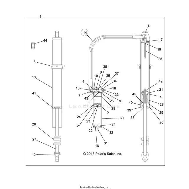 Suspension: Rear Shock - 2015 Polaris Rzr Xp 4 1000 1