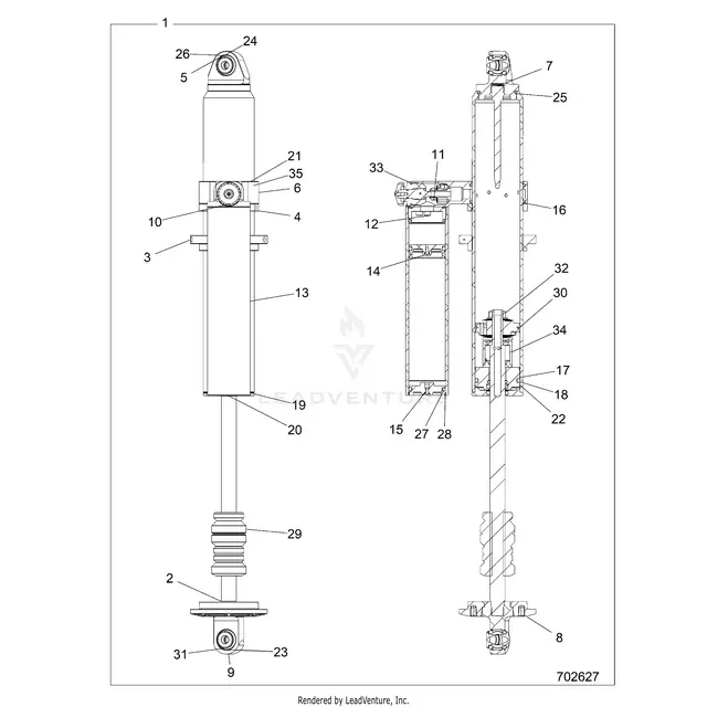 Suspension: Rear Shock - 2019 Polaris Rzr Xp Turbo S Velocity 1