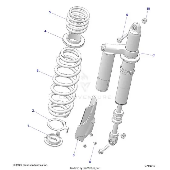 Suspension: Rear Shock And Mounting - 2026 Polaris Rzr Xp S 1000 Ultimate 1