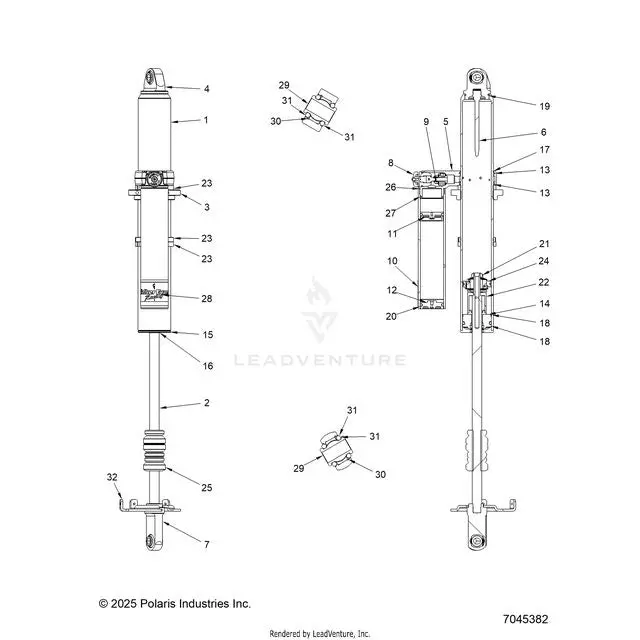 Suspension: Rear Shock Internal - 2024 Polaris Rzr Pro R 4 Premium 1