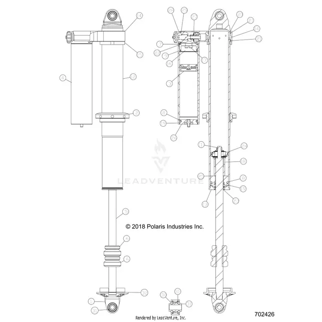 Suspension: Rear Shock Internals - 2022 Polaris Rzr Xp 4 1000 High Lifter 1