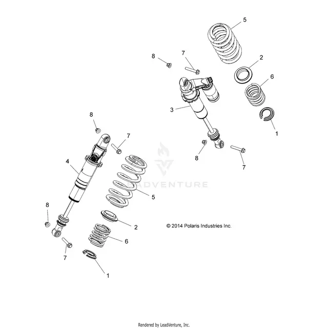 Suspension: Rear Shock Mounting - 2015 Polaris Rzr S 900 1