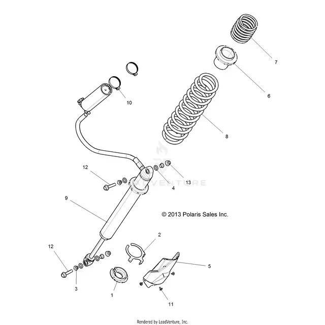 Suspension: Rear Shock Mounting - 2015 Polaris Rzr Xp 4 1000 1