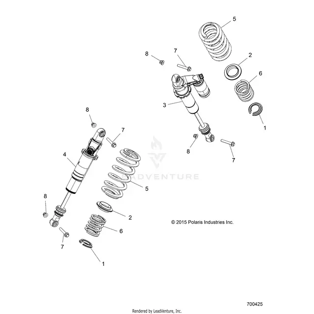 Suspension: Rear Shock Mounting - 2016 Polaris Rzr S 1000 Eps 1