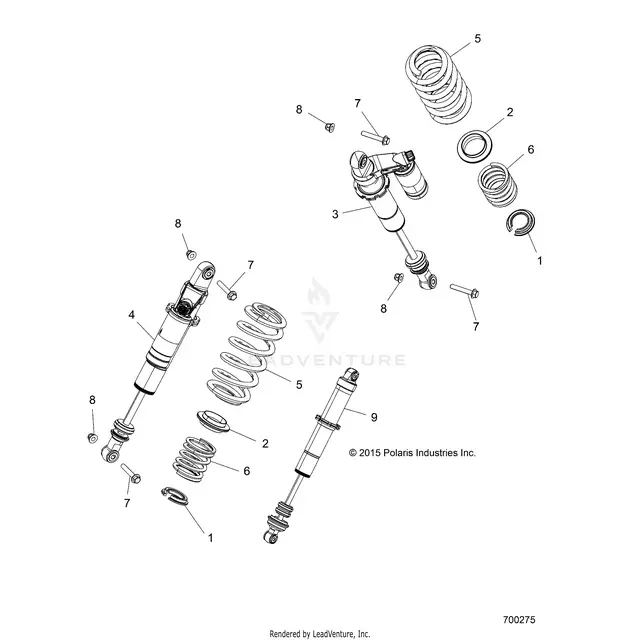 Suspension: Rear Shock Mounting - 2016 Polaris Rzr S 900 1