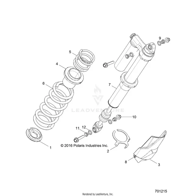 Suspension: Rear Shock Mounting - 2017 Polaris Rzr Xp 4 1000 1