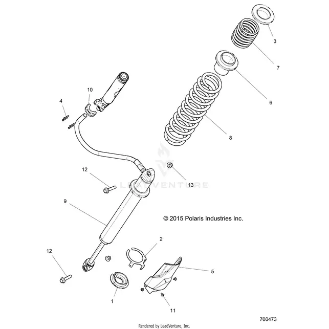 Suspension: Rear Shock Mounting - 2017 Polaris Rzr Xp 4 Turbo 1