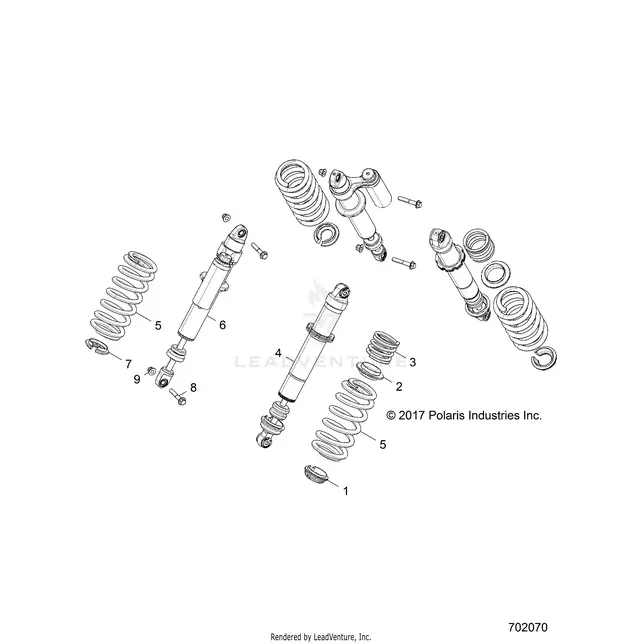 Suspension: Rear Shock Mounting - 2018 Polaris Rzr S 900 1
