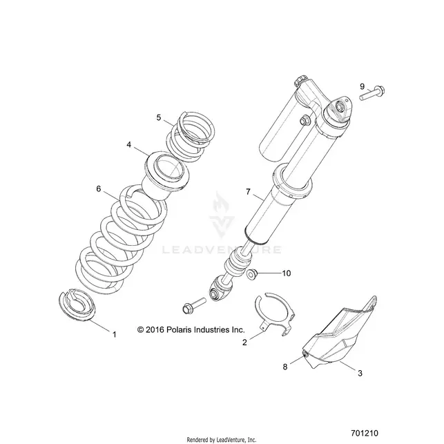 Suspension: Rear Shock Mounting - 2019 Polaris Rzr Xp 1000 1