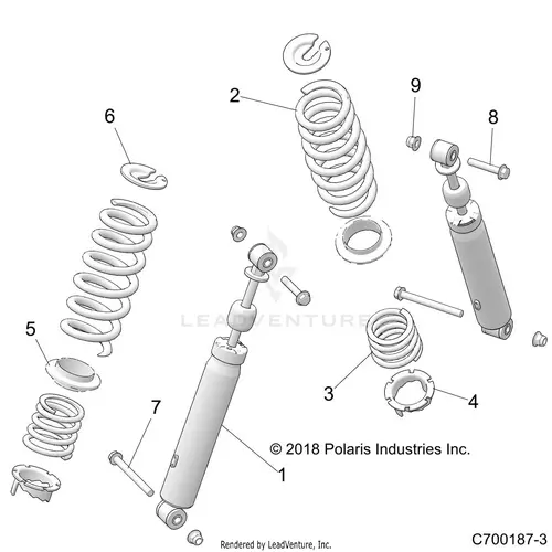 Suspension: Rear Shock Mounting - 2020 Polaris Rzr 570 1