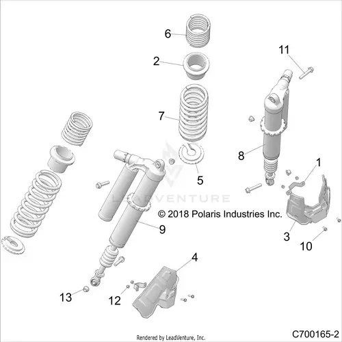 Suspension: Rear Shock Mounting - 2020 Polaris Rzr Turbo S 4 1