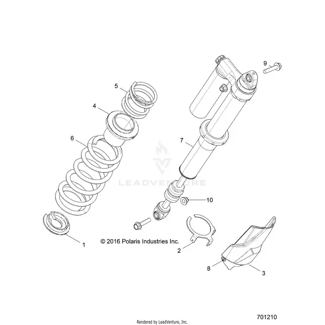 Suspension: Rear Shock Mounting - 2020 Polaris Rzr Xp 4 1000 1