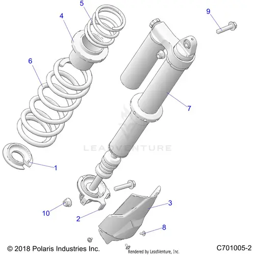 Suspension: Rear Shock Mounting - 2020 Polaris Rzr Xp Turbo 1