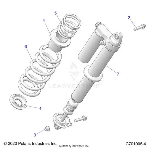 Suspension: Rear Shock Mounting - 2021 Polaris Rzr Xp 4 1000 High Lifter 1