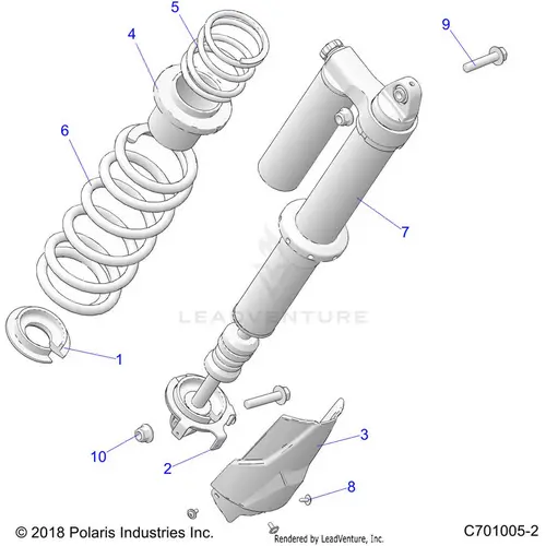 Suspension: Rear Shock Mounting - 2022 Polaris Rzr Xp 1000 Premium 1