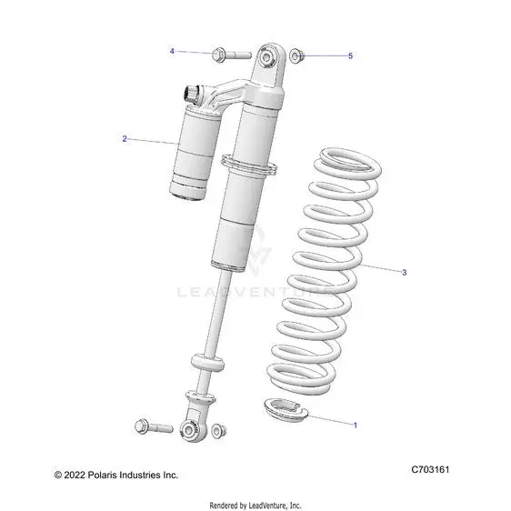 Suspension: Rear Shock Mounting - 2023 Polaris Rzr Trail S 1000 Eps 1
