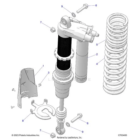 Suspension: Rear Shock Mounting - 2024 Polaris Rzr Pro R 4 Ultimate 1