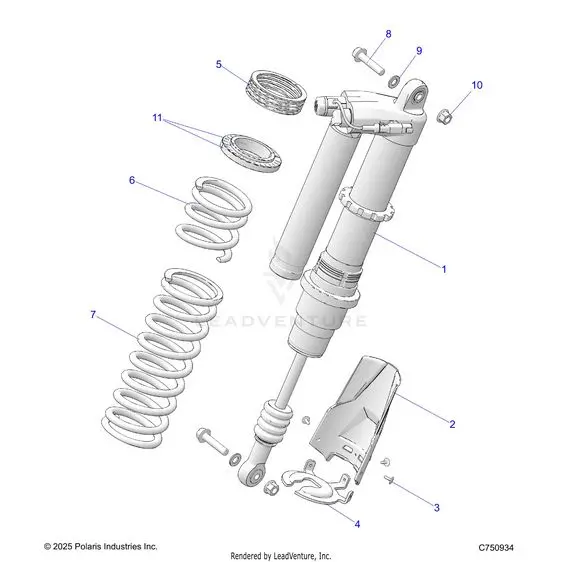 Suspension: Rear Shock & Mounting - 2026 Polaris Rzr Pro R Le 1