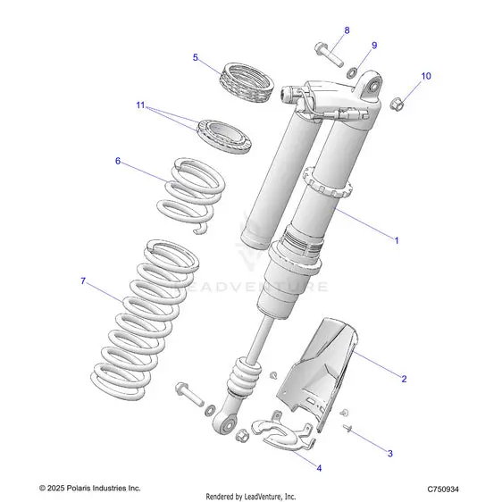 Suspension: Rear Shock & Mounting - 2026 Polaris Rzr Pro R Ultimate 1