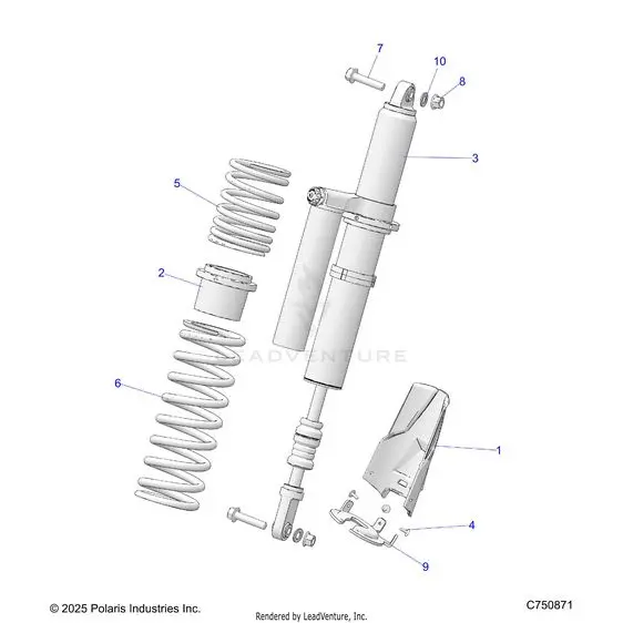Suspension: Rear Shock & Mounting - 2026 Polaris Rzr Pro S Ultimate 1