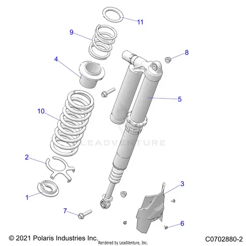 Suspension: Rear Shock Mounting Deluxe - 2021 Polaris Rzr Pro Xp 4 Ultimate Rockford Le 1