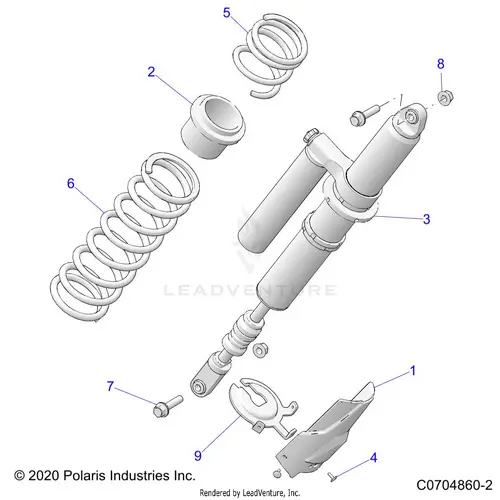 Suspension: Rear Shock Mounting Deluxe - 2024 Polaris Rzr Pro R Premium 1