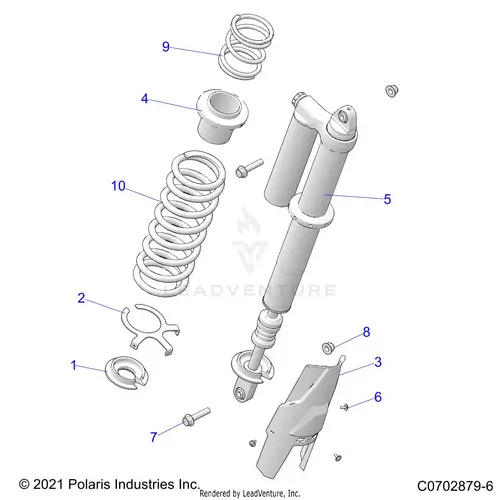 Suspension: Rear Shock Mounting Standard/Premium - 2022 Polaris Rzr Pro Xp 4 Premium 1