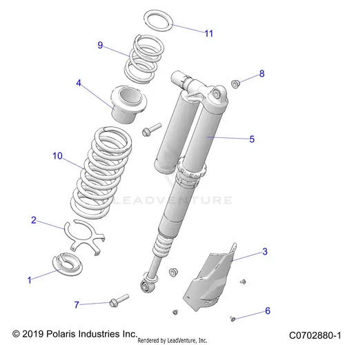 Suspension: Rear Shock Mounting Ultimate (2) - 2022 Polaris Rzr Pro Xp 4 Ultimate 1