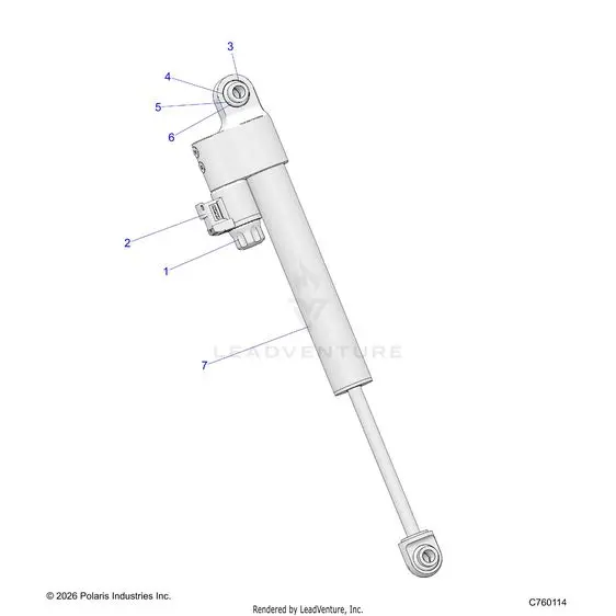 Suspension: Rear Shock Stabilizer Bar - 2026 Polaris Rzr Pro R Le 1